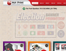 Tablet Screenshot of hotprint.com.my